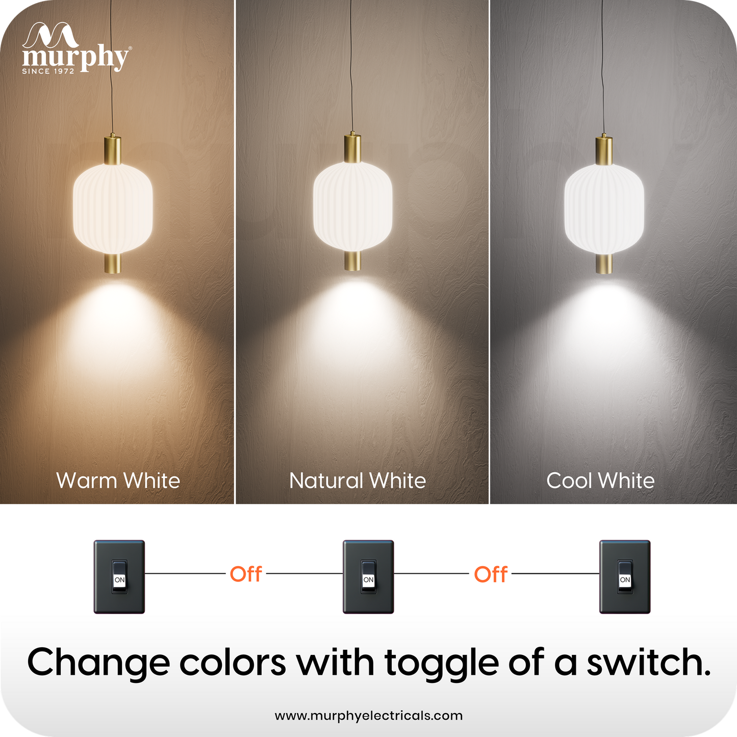 Murphy Mist Dome Hanging Bulb Light | Modern Pendant Light for Home Décor | Matte White & Gold Designer Hanging Lamp | Ceiling Pendant for Living Room, Bedroom, Dining, Café, Kitchen