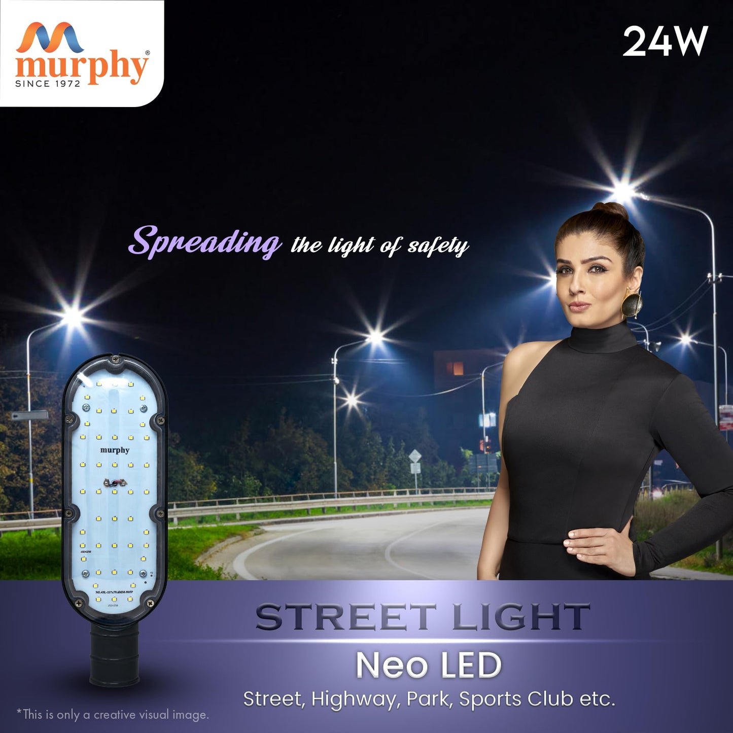 24W LED NEO Street Light -(PVC MODEL)