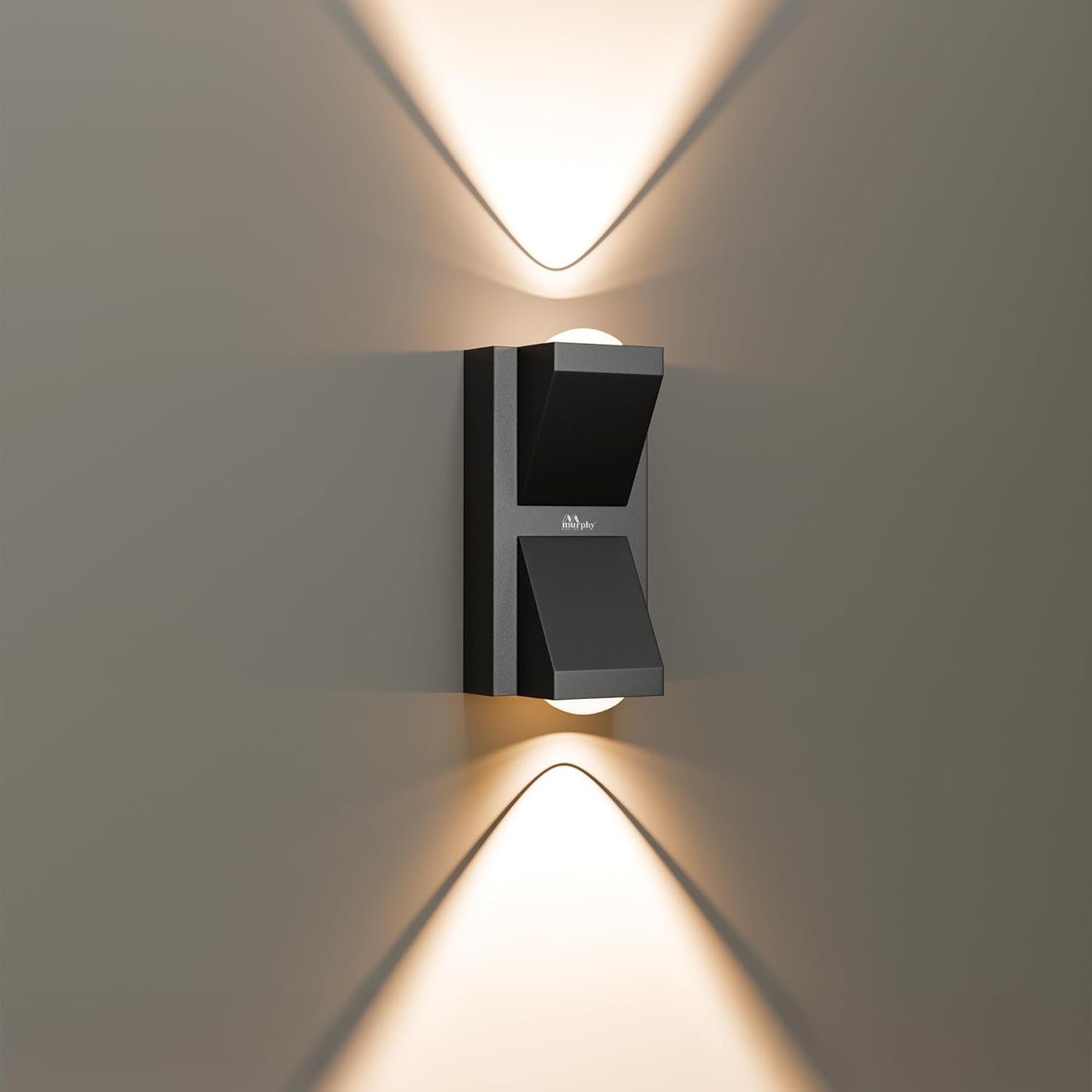 Murphy K-LITE Double Ray Wall Light IP66 Waterproof | Up to 600 Lumens | 2 Years Warranty | BIS Approved | 2.5kV Surge Protection | Up Down Light for Gate, Balcony & Garden
