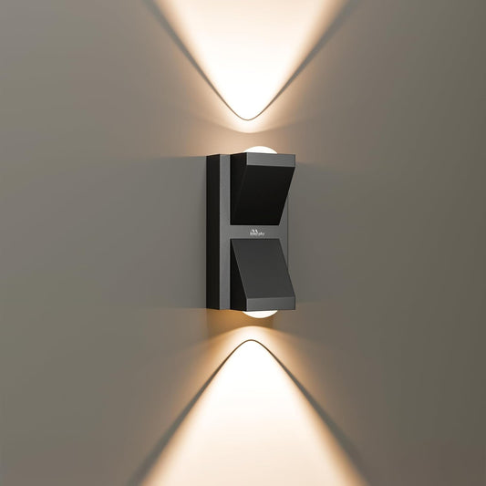 Murphy K-LITE Double Ray Wall Light IP66 Waterproof | Up to 600 Lumens | 2 Years Warranty | BIS Approved | 2.5kV Surge Protection | Up Down Light for Gate, Balcony & Garden