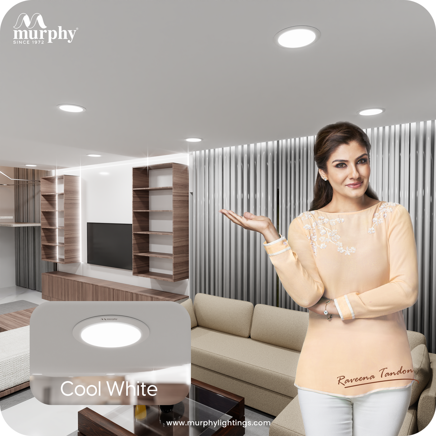 Murphy 10W OPAL Round Recess Panel Light