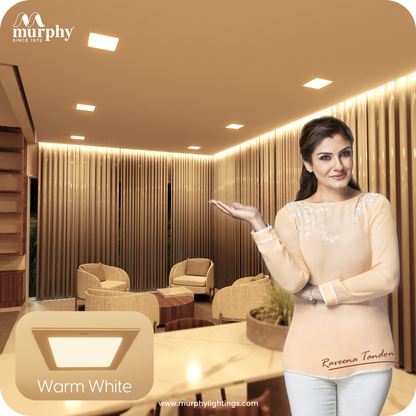 Murphy 9W Slim Square Recess Panel Light