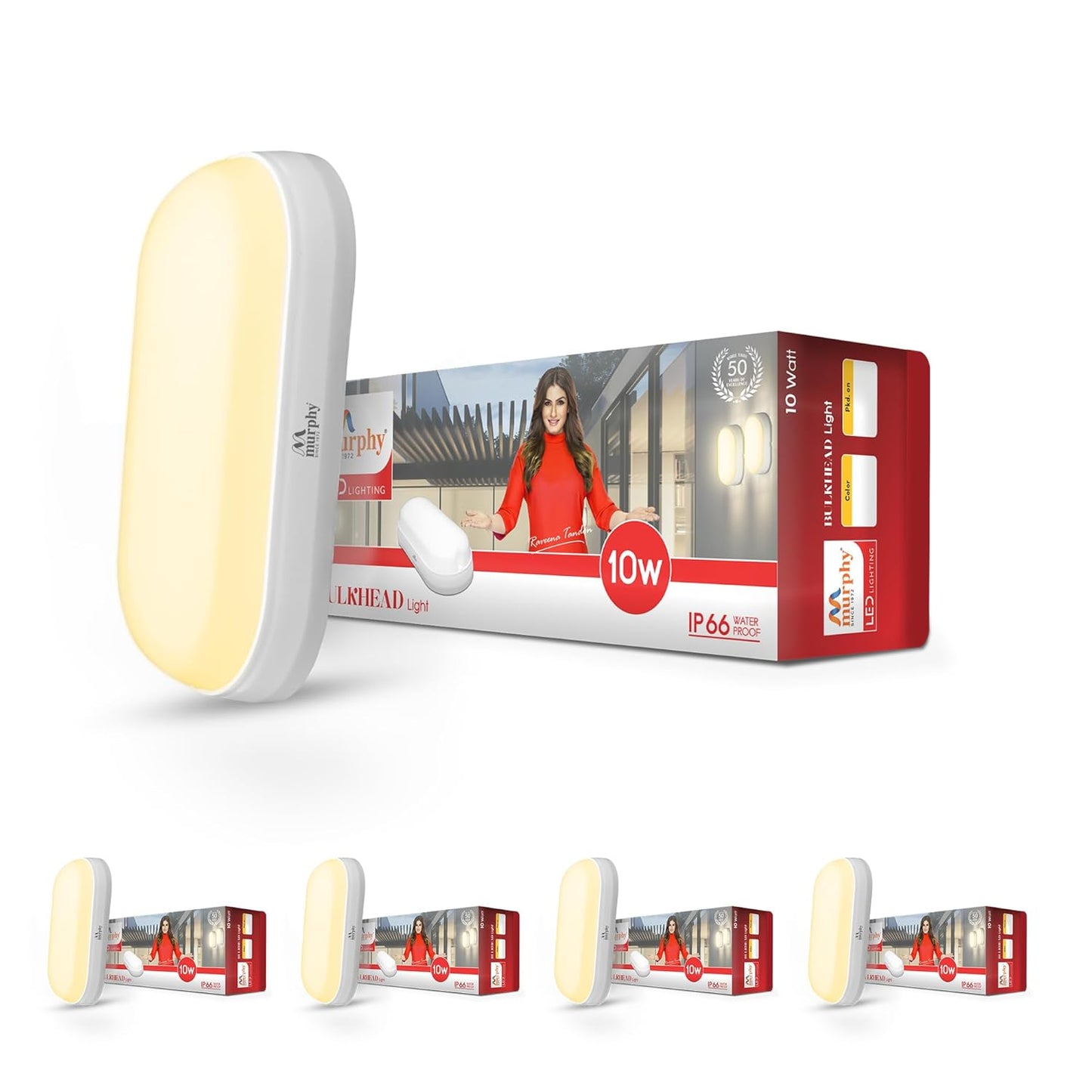 Murphy 10W LED Bulkhead Wall Mount Light