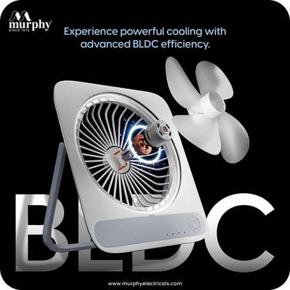 Murphy CoolMate Rechargeable Mini Fan | Portable Desk Fan
