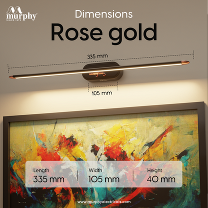 Murphy 6W 3-in-1 LED Mirror Light – Rose Gold Finish