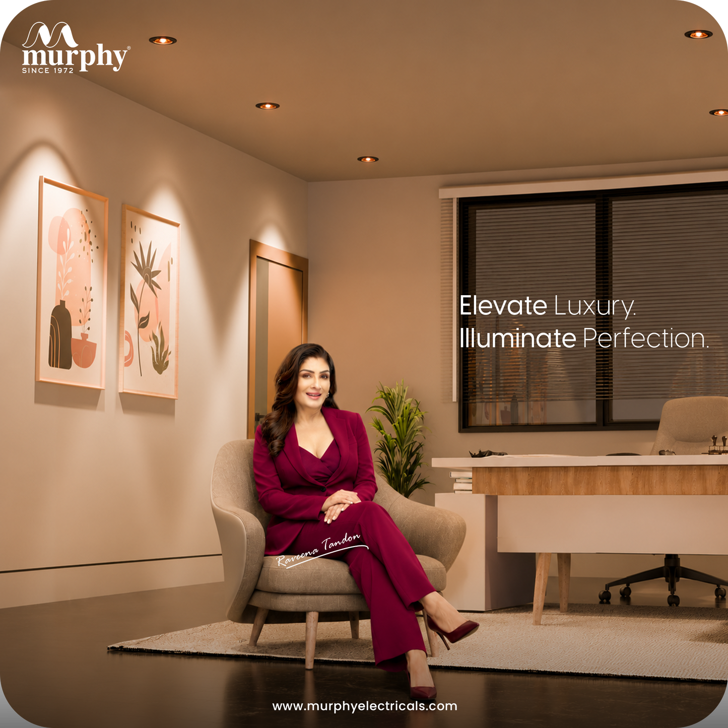 Murphy Elantra 12W COB LED Downlight | Rose Gold Reflector | Warm White Recessed Spot Light | Aluminium Housing | Heat Dissipation| 700 Lumens | BIS Approved | 2 Year Warranty