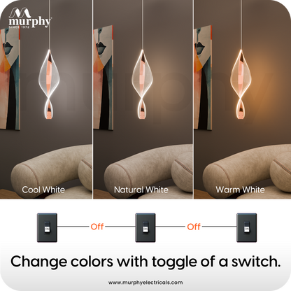 Murphy Infinity Drop 10W Pendant Light | 3 Colour Changing
