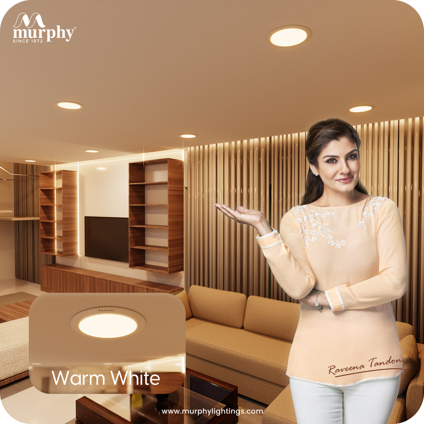 Murphy 15W OPAL Round Recess Panel Light