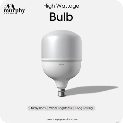 Murphy 70W LED Bulb – Cool Daylight | High Wattage Energy-Saving Bulb | B22 Base | Long Life | 6500K Bright White | 2-Year Warranty