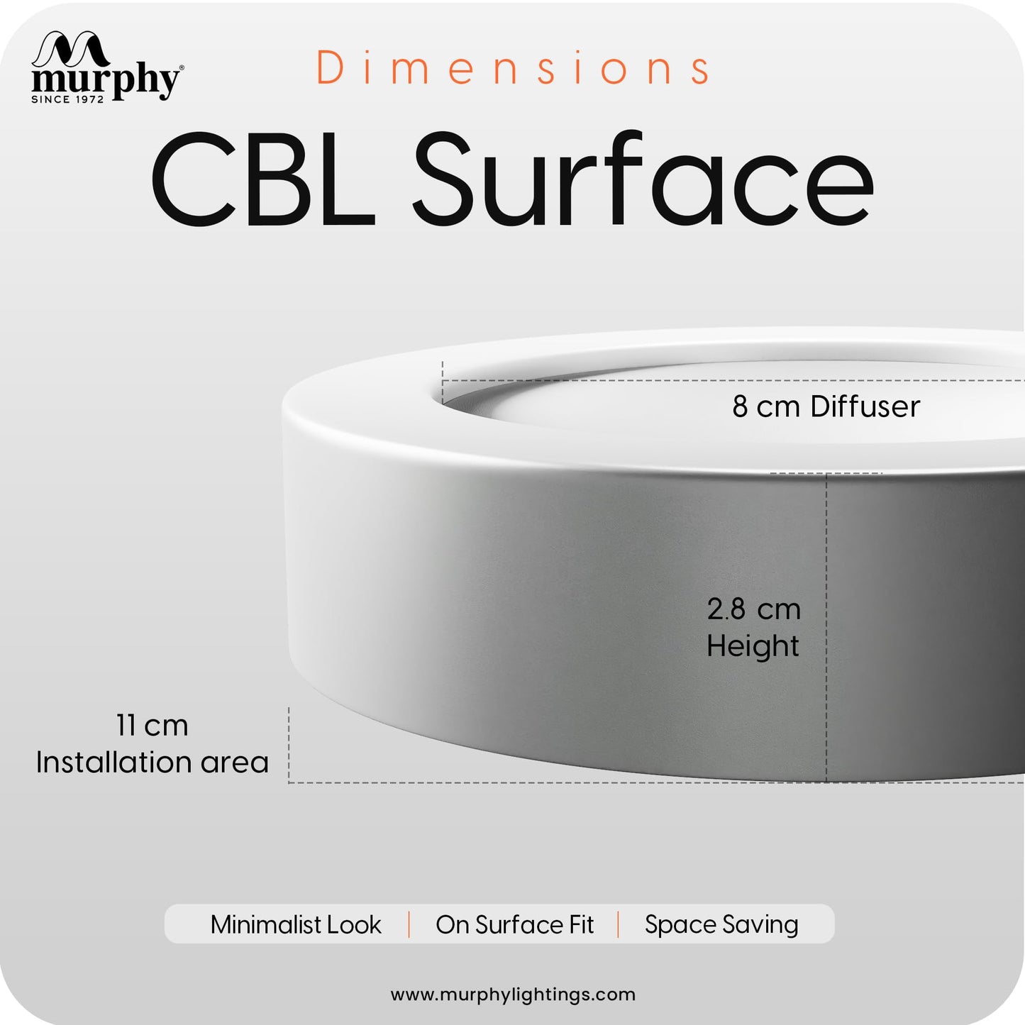 5W CBL Murphy 3-IN-1 Round Surface LED Down Light : R/B/P