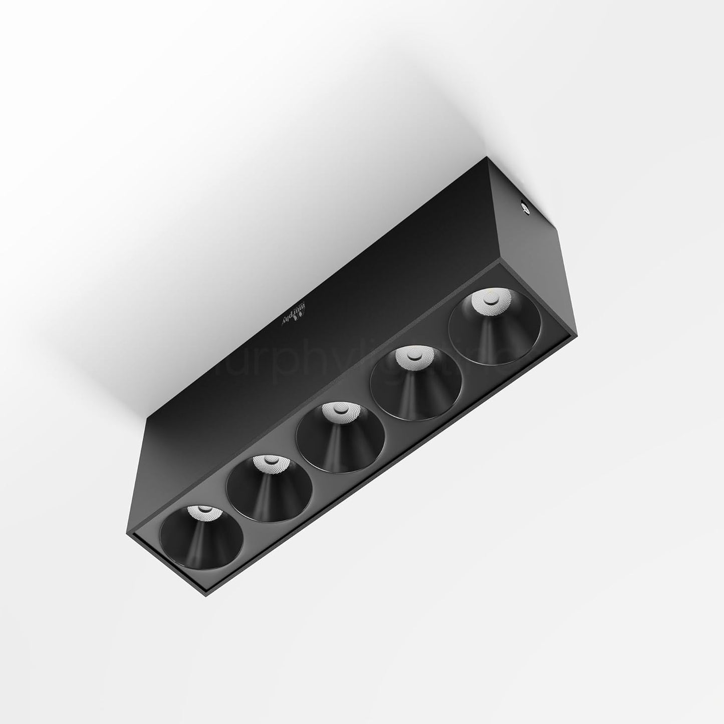Murphy 10W Black Gold Finish Square Laser Surface LED COB Spot, Focus, Down Ceiling Light, Surface Light (Warm White, Pack of 1), with 2 Years Warranty