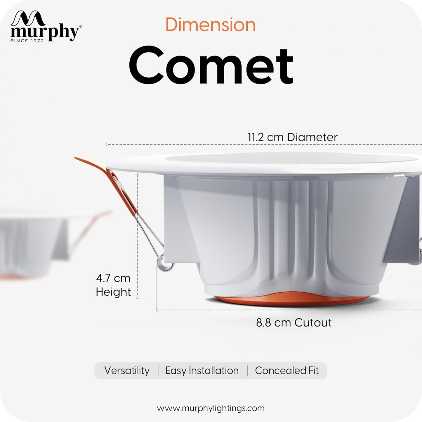 Murphy 9W Comet LED Concealed Box Down Light