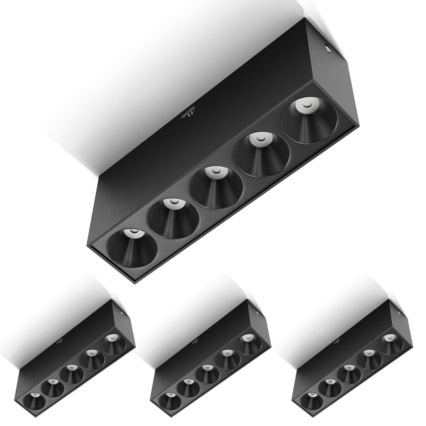 Murphy 10W Black Finish Square Laser Surface LED COB Spot