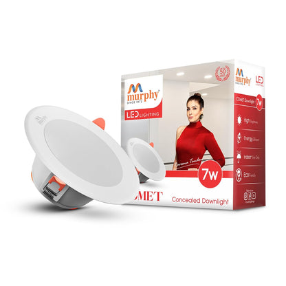 Murphy 7W Comet LED 3-IN-1 Color Changing Down Light : Cool White + Warm White + Natural White