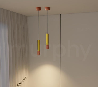 Murphy Timber Wood 12W Hanging Pendant Light