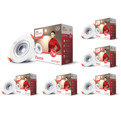 Murphy 7W PHOCUS LED Spot Round Panel Light Ceiling Downlight for Concealed & Junction Box