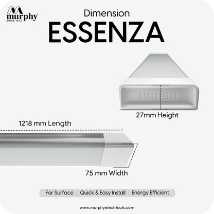 Murphy MaxGlow 80W LED Tube Light, | 8000 Lumens| Cool White 6500K | Aluminium & PC Body | BIS Approved | 4kV Surge Protection| 2 Year Warranty | Pack of 2