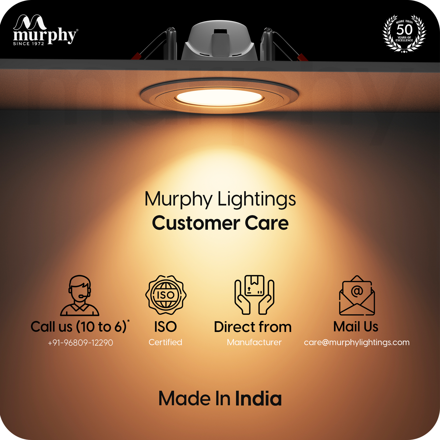 Murphy 3W Crown LED Spot Deep Junction Box Down Light
