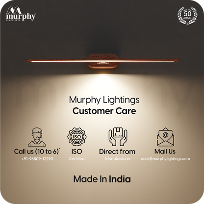 Murphy 6W 3-IN-1 Wooden Finish Mirror Light