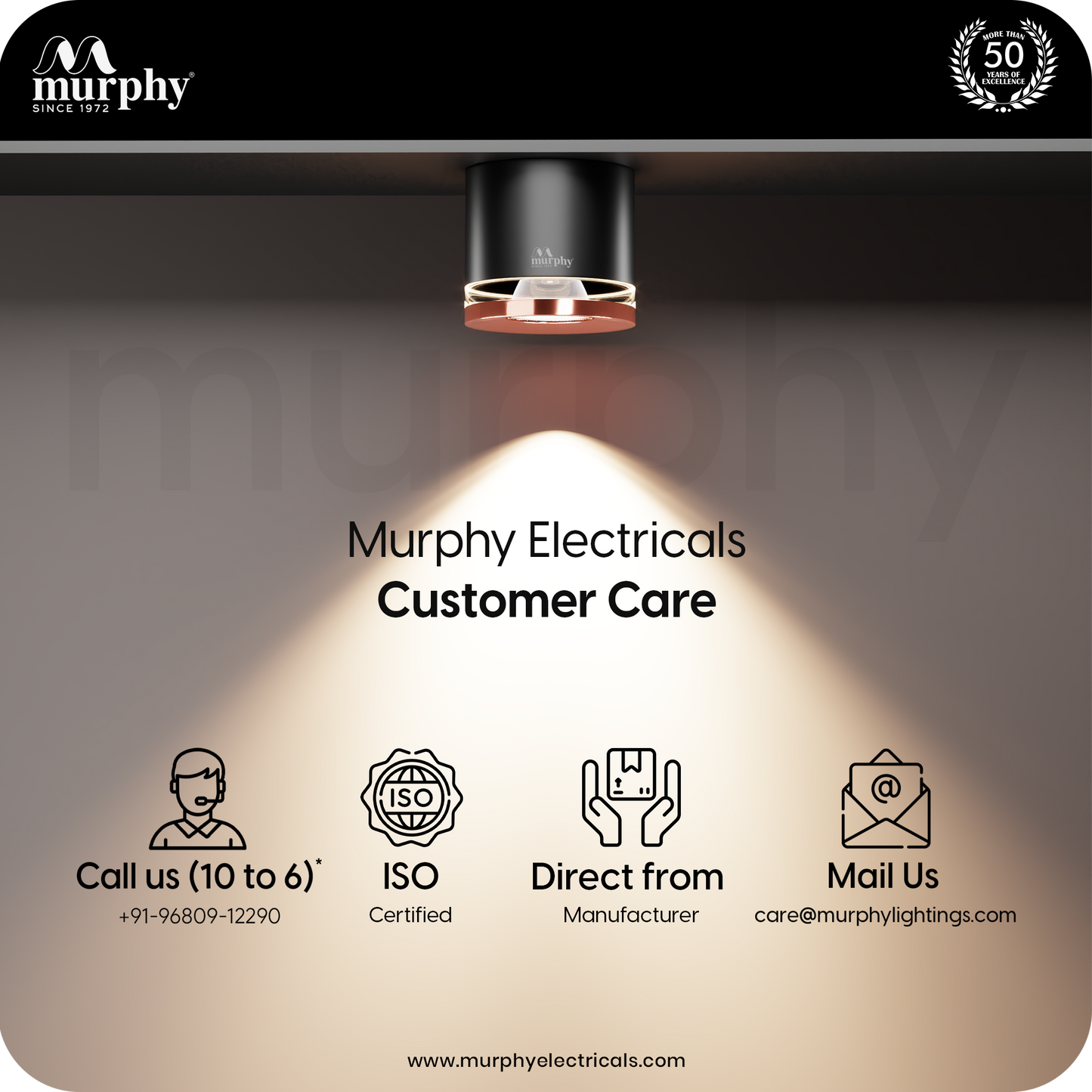 Murphy 3W Crystal Black Rose Gold Cylindrical COB Surface Light