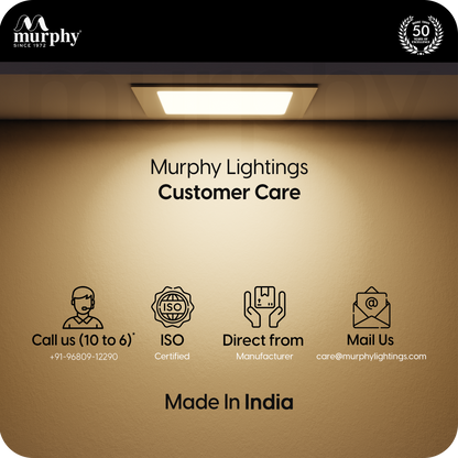 Murphy 9W Slim Square Recess Panel Light