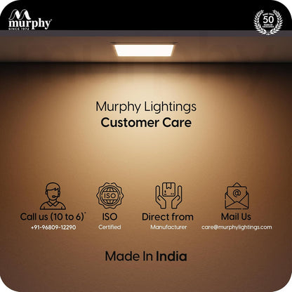 Murphy 10W Evo Square Recess Panel Light