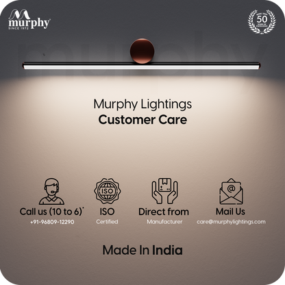 Murphy 12W 2FT 3-IN-1 Colour Rose Gold Finish Mirror Cylinder Shape Light