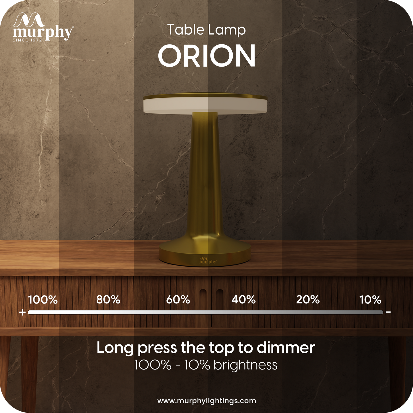 Murphy Gold Touch LED Table Lamp