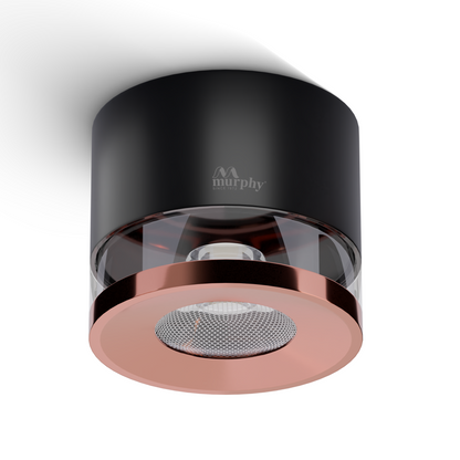 Murphy 6W Crystal Black Rose Gold Cylindrical COB Surface Light
