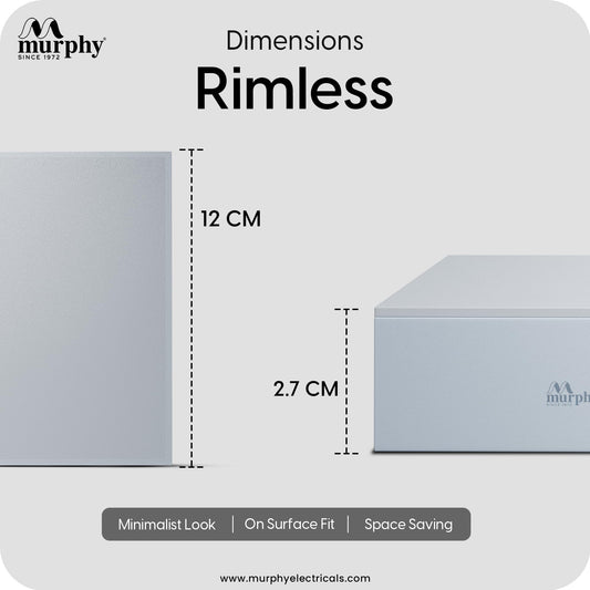 Murphy 15W 3-in-1 LED Square Surface Ceiling Light | 2 Year Warranty | Color Changing (Cool White/Natural White/Warm White) | Rimless Slim Design |