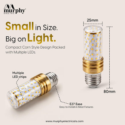 Murphy 6W 3-in-1 LED Corn Bulb – E27 | CW, WW & NW