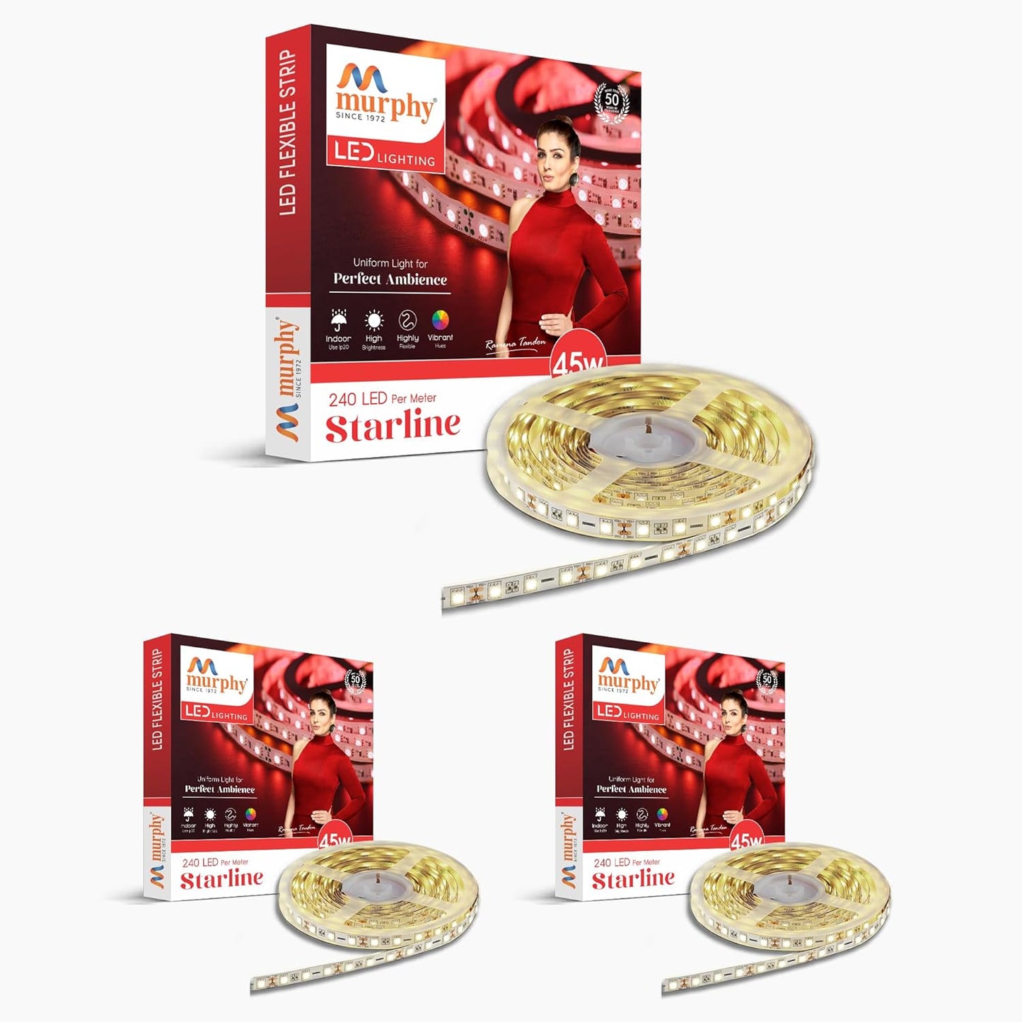 Murphy LED Strip Light 240 LEDs/Mtr With Driver - 5 Metre