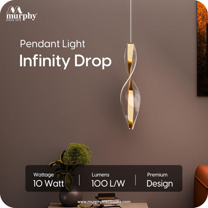 Murphy 3-in-1 Color Changing Pendant Light – 2-Year Warranty |French Gold|Modern LED Hanging Lamp