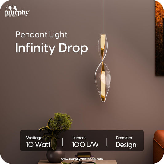 Murphy 3-in-1 Color Changing Pendant Light – 2-Year Warranty |French Gold|Modern LED Hanging Lamp
