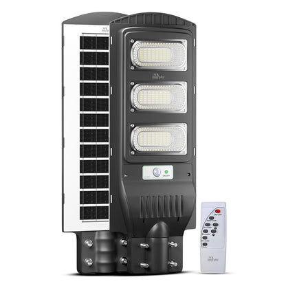 Murphy 90W Solar Street Light | 144 SMD LEDs | 12000mAh Battery | 9hr 10min Backup | Dusk-to-Dawn Auto | 8–10m Radar Sensor | Outdoor Waterproof Light