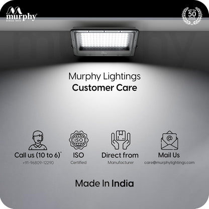 Murphy Stellar 10W LED Flood Light with Day-Night Sensor & Driver, Cool White 6500K, IP66 Waterproof, Outdoor Security & Landscape Lighting, BIS Approved
