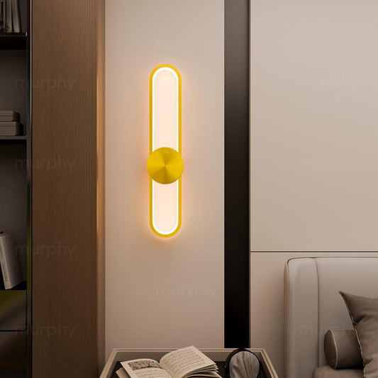 Murphy LoopLite 3-in-1 LED Wall Lamp – Golden Finish, Premium Aluminium, Matte Luxe Design, Adjustable Warm/Neutral/Cool Light, Modern Ambient Lighting