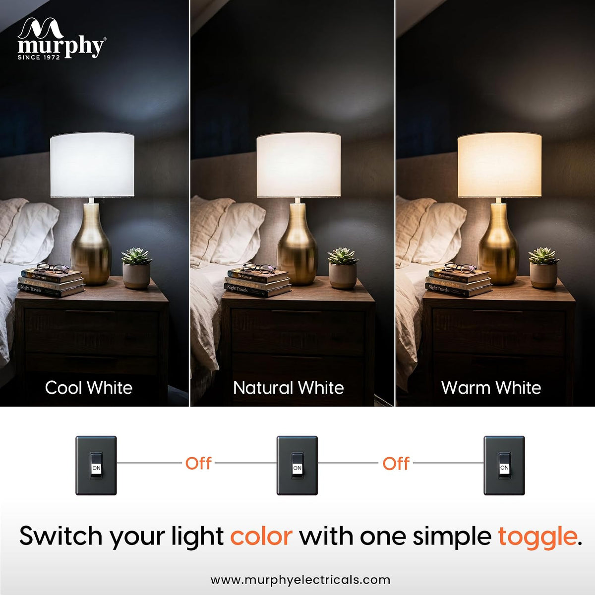 Murphy 6W 3-in-1 LED Corn Bulb – E27 | CW, WW & NW