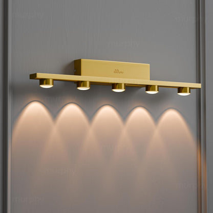 Murphy 5-Glow Goldray|LED Mirror/Vanity Light|- Luxurious Gold Finish|Warm White, 2-Year Warranty