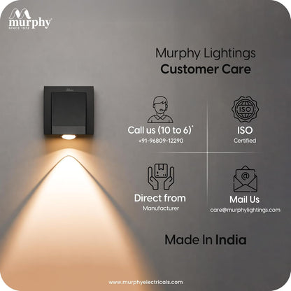 Murphy K-LITE Single Ray Wall Light  | IP66 Waterproof | 2 Years Warranty | BIS Approved | 2.5kV Surge Protection | Up Down Light for Gate, Balcony & Garden