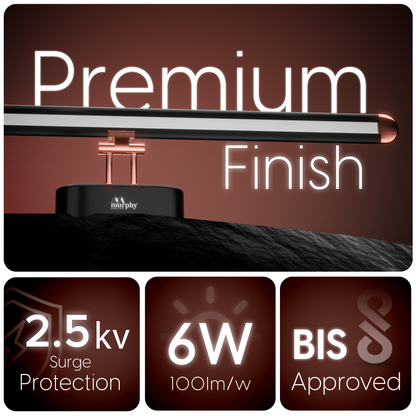 Murphy 6W 3-in-1 LED Mirror Light – Rose Gold Finish