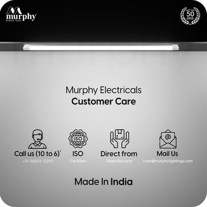 Murphy MaxGlow 100W LED Tube Light, | 10000 Lumens| Cool White 6500K | Aluminium & PC Body | BIS Approved | 4kV Surge Protection| 2 Year Warranty | Pack of 2