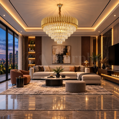 Murphy Golden Mamba Crystal Pendant Light | Luxury Chandelier