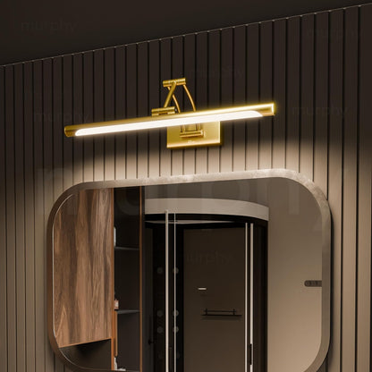 Murphy NovaLine 12W Golden Mirror Light | 3-in-1 Color Changing | Aluminium Body | Wall Mount Vanity Light for Bathroom & Dressing Table