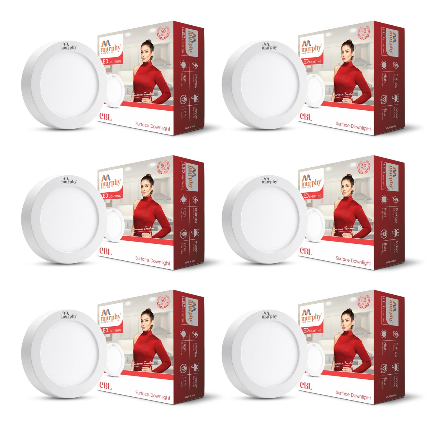 5W CBL Murphy 3-IN-1 Round Surface LED Down Light : R/B/P