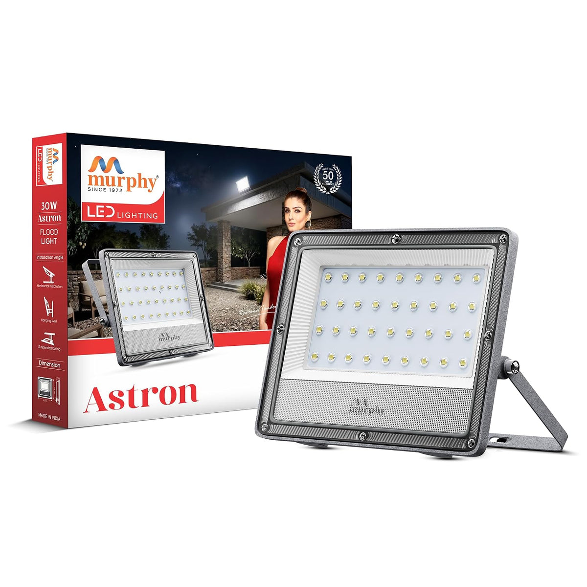 Murphy Astron 30W LED Flood Light | IP66 Waterproof | Cool White | 2 Year Warranty