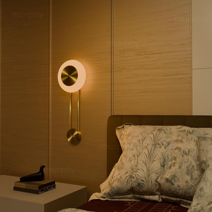Murphy Modern Brass Finish Clock Style Pendant Wall Light – Luxury Hanging Light with 3in1 Colour Changing Function 2 Years Warranty