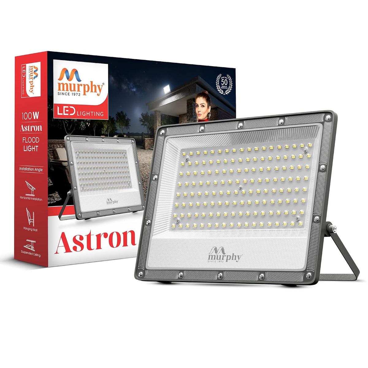 Murphy Astron 100W LED Flood Light | IP66 Waterproof | Cool White | 2 Year Warranty