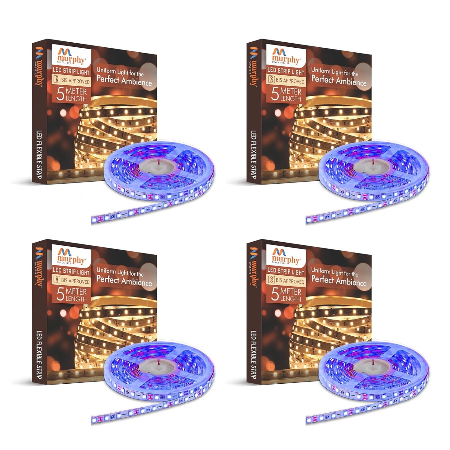 Murphy LED Strip Light 60 LEDs/Mtr With Driver -  5 Metre