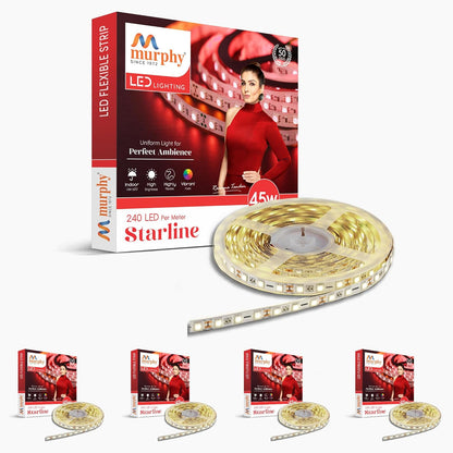 Murphy LED Strip Light 240 LEDs/Mtr With Driver - 5 Metre